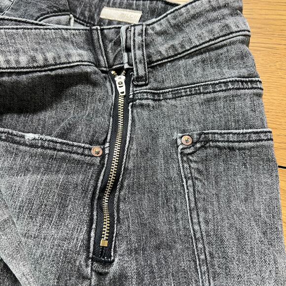 Pilcro Raw Hem Asymmetrical Front Skort‎ Black Womens 31 Vacation Beach Boho - Picture 3 of 8